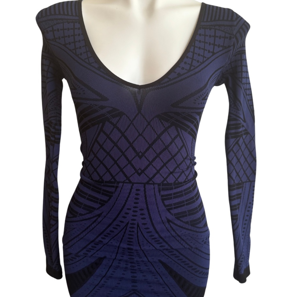Free People Intimately Blue Black Bodycon dress - size xs/s